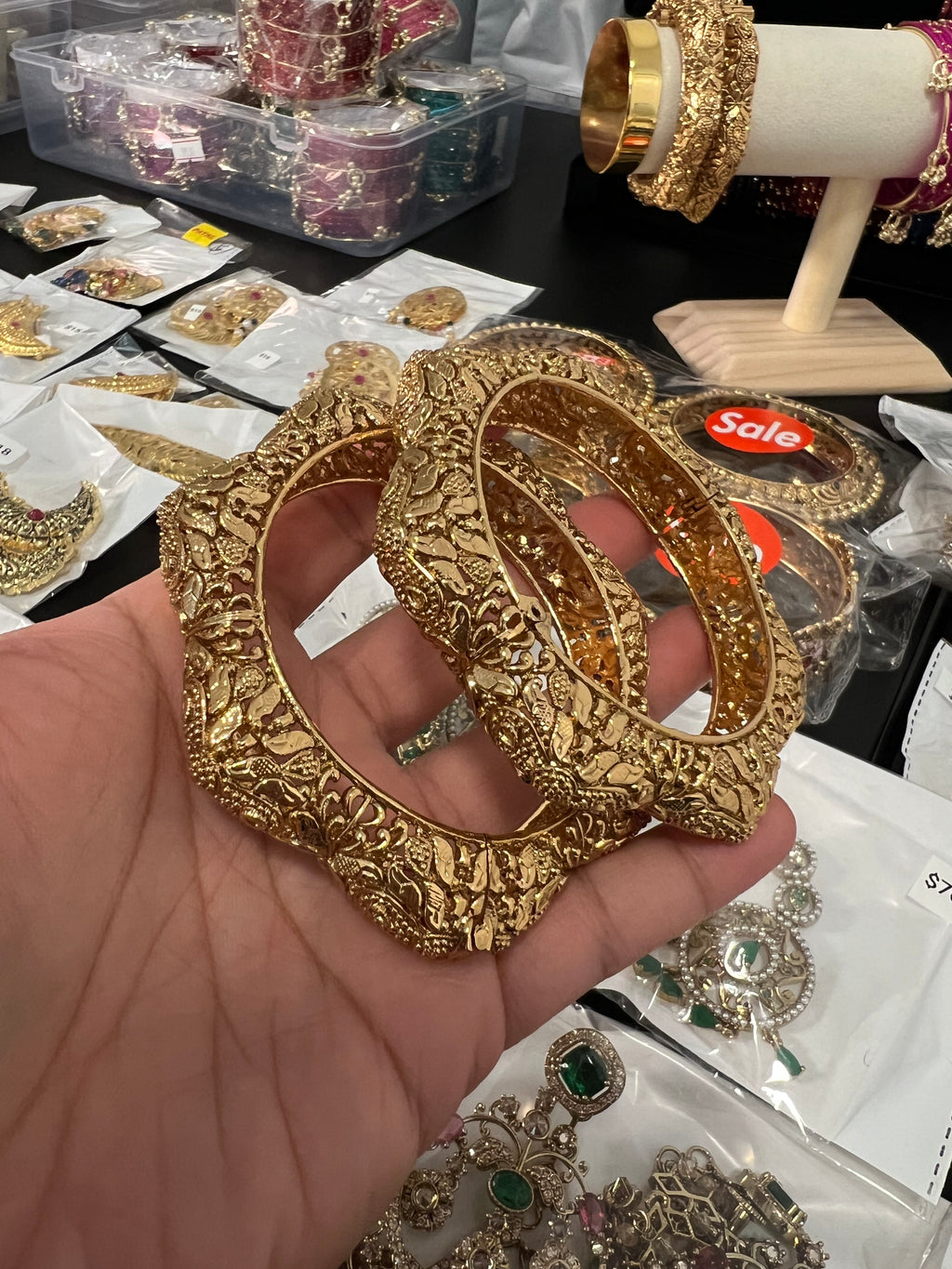 Pariyaan kangan - 1 g Gold Plated