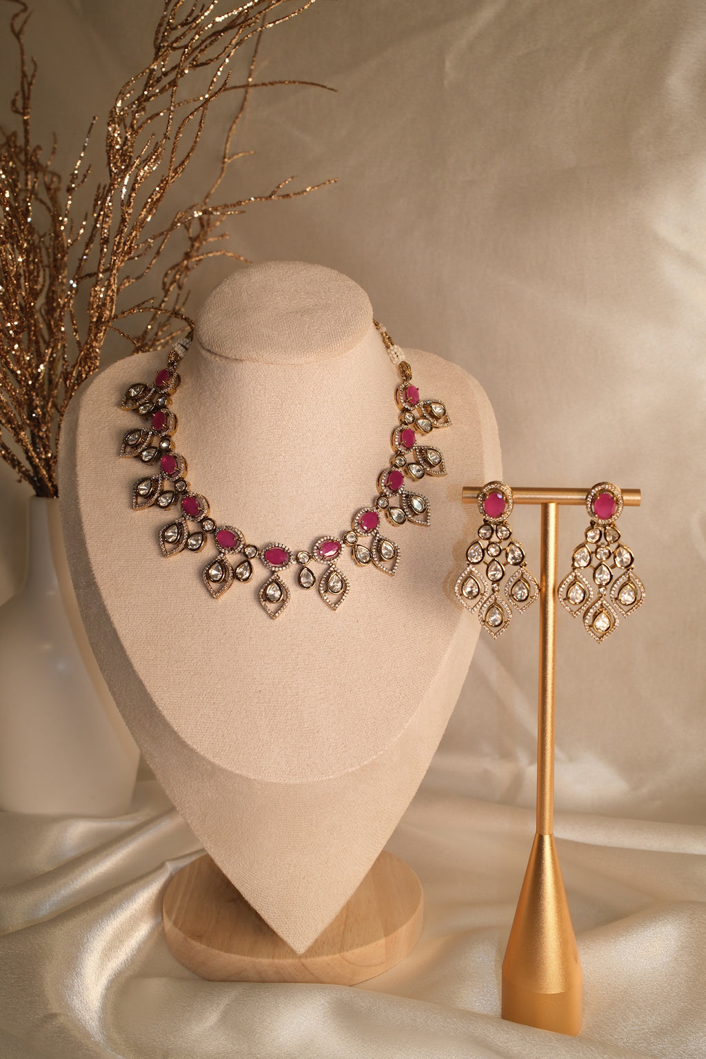 Rani Pink Moissanite Set