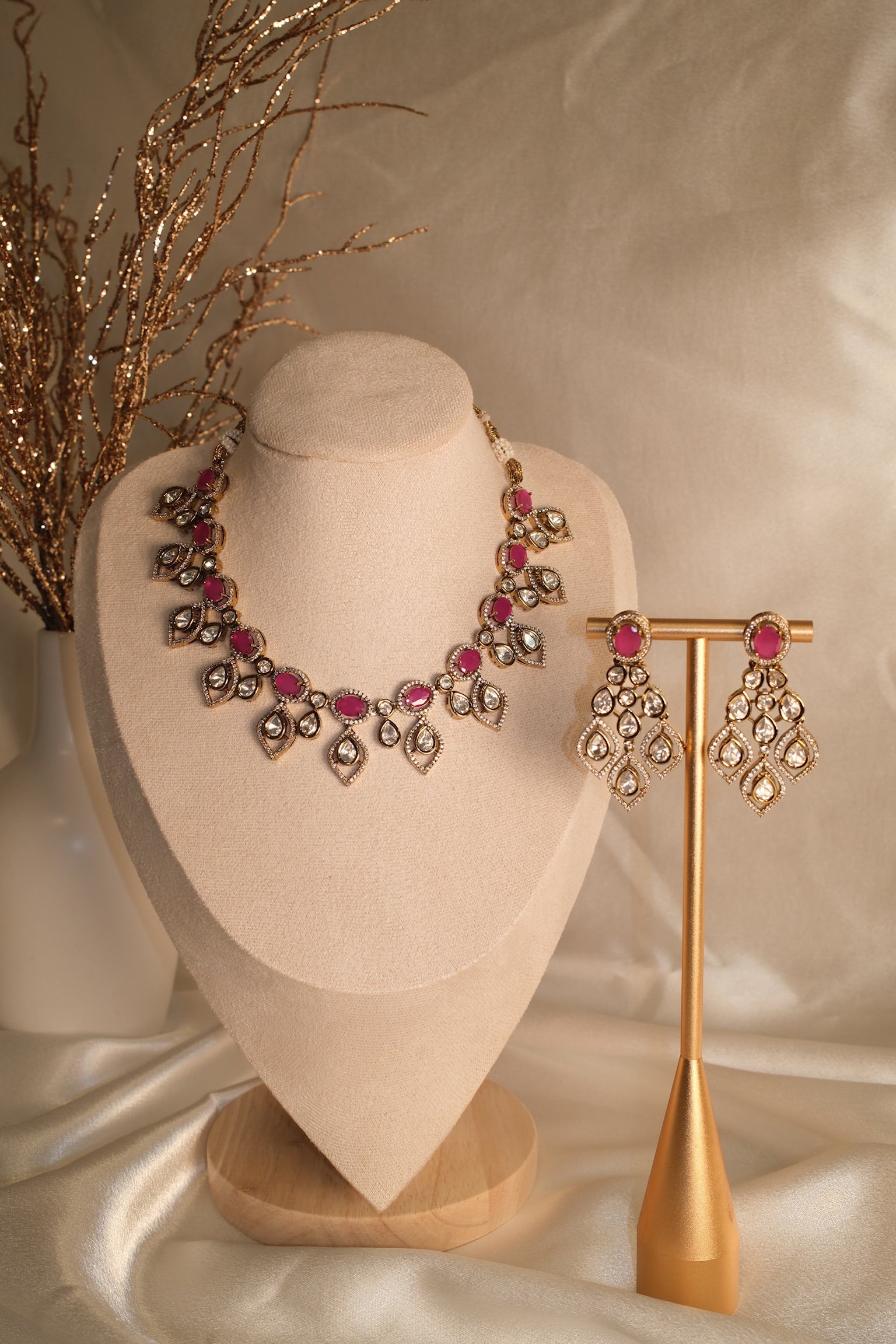 Rani Pink Moissanite Set