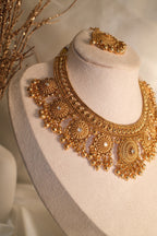 Maharani Set with Tikka – 1 Gram Gold Plated