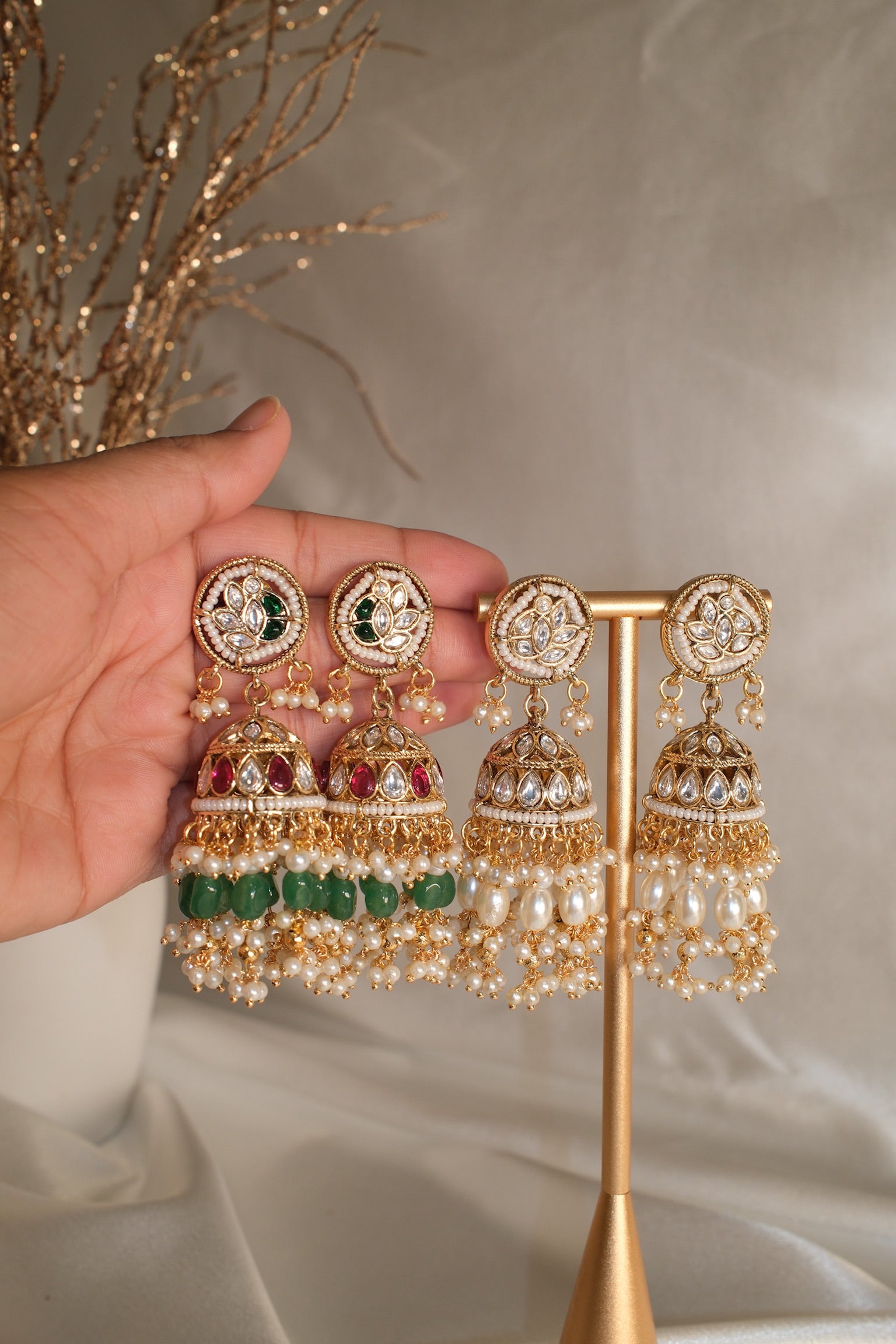 Mehfil Jadau Jhumkas
