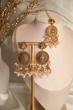 Zarika Earrings with Tikka
